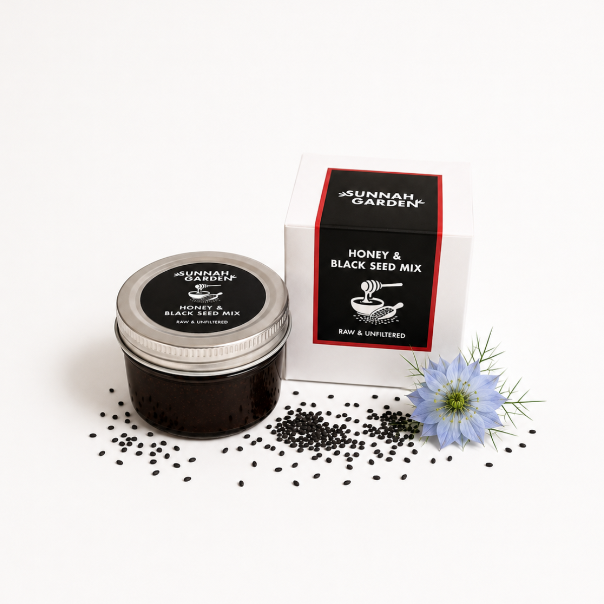 Local Wildflower Honey & Black Seed Mix